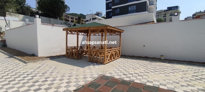 Ahşap Kamelya Çardak Kameriye Kış Bahçesi 12 m2 Geniş Ürün Fotoğrafı 3