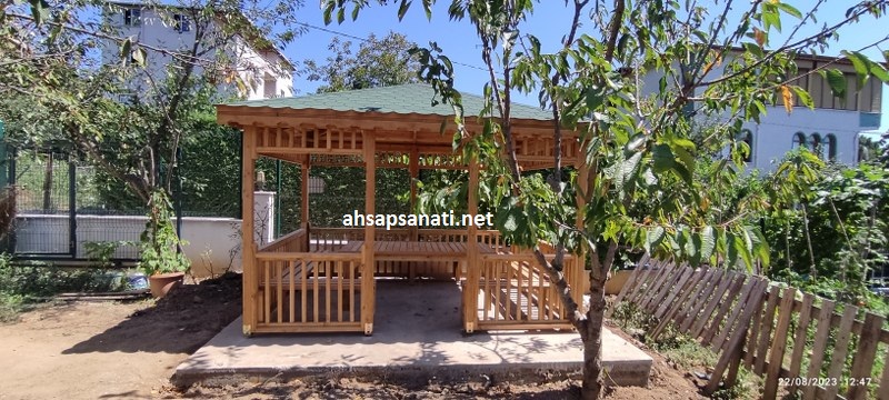 Doğal Ağaç Çardak Modelleri Beykoz Geniş Ürün Fotoğrafı 2