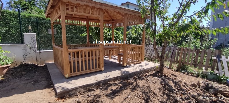 Doğal Ağaç Çardak Modelleri Beykoz Geniş Ürün Fotoğrafı 3