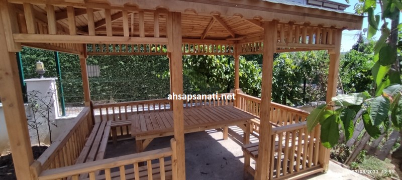 Doğal Ağaç Çardak Modelleri Beykoz Geniş Ürün Fotoğrafı 4