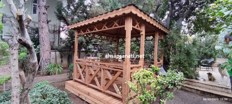 Doğal Ahşap Çardak Maltepe Geniş Ürün Fotoğrafı 3