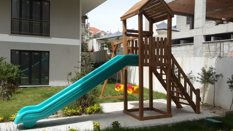 Doğal Ahşap Çocuk Parkı Pendik Geniş Ürün Fotoğrafı 3